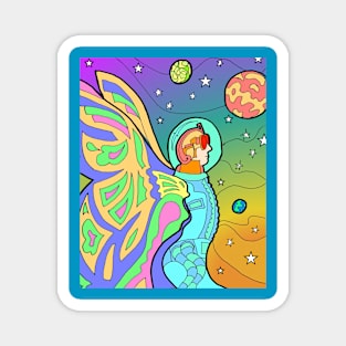 Butterfly Astronaut Magnet