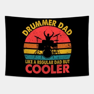 Drummer Dad Like A Normal Dad Only Cooler Drums Set Drumming Tapestry