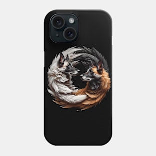 Belgian Malinois Dogs Yin Yang Phone Case