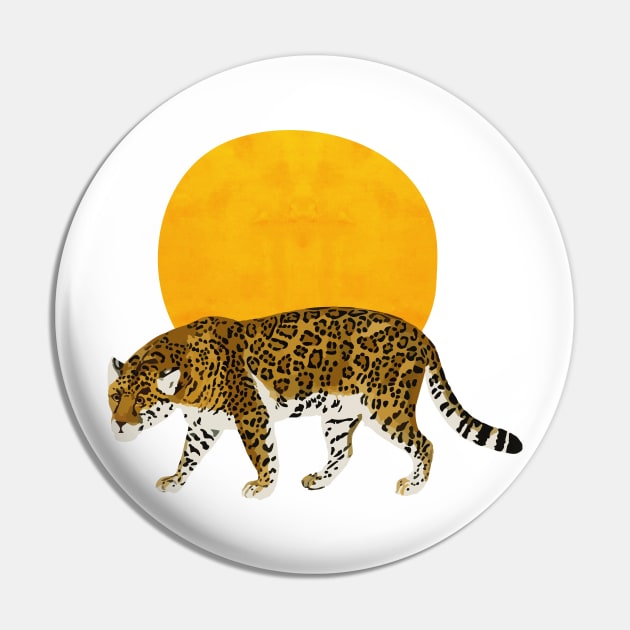 Big cat - leopard and sunset Pin by grafart