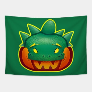 Pumpkin Cosplay Halloween Dinosaur Tapestry
