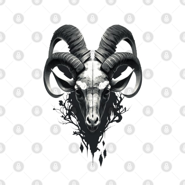 Goat skull by Allbestshirts