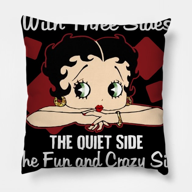 June Girl With Three Sides The Quiet Side Birthday Gifts Pillow by HomerNewbergereq