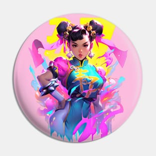 STREET FIGHTER - CHUN LI - ESPN | Gaming Anime Manga Hot Bossy Girl Cute Girl | PROUD OTAKU Pin