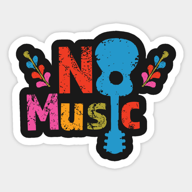no music coco sticker teepublic