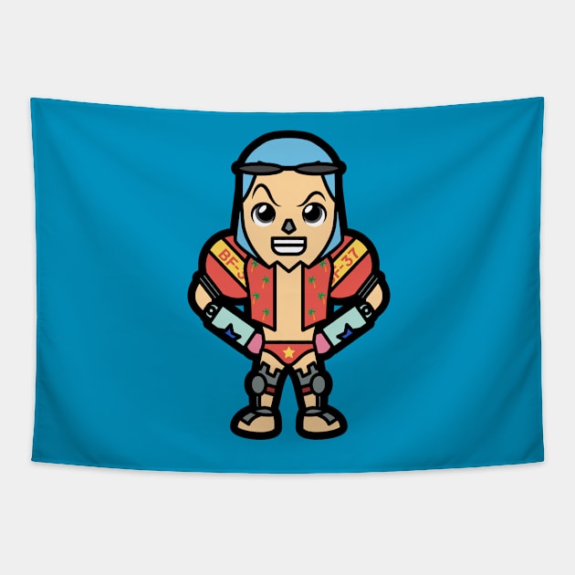 Franky Tooniefied Tapestry by Tooniefied