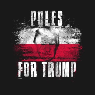 Poles For Trump - Trump 2020 Patriotic Flag T-Shirt