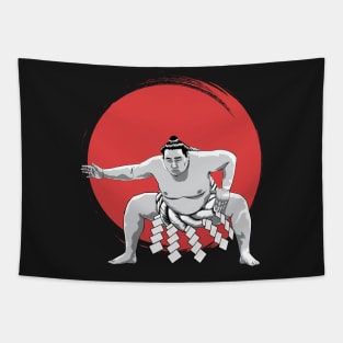Japanese Sumo Wrestler t-shirt Tapestry