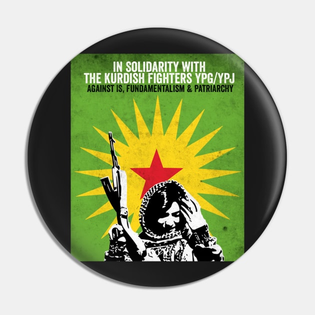 Solidarity with the YPG / YPJ Pin by RichieDuprey