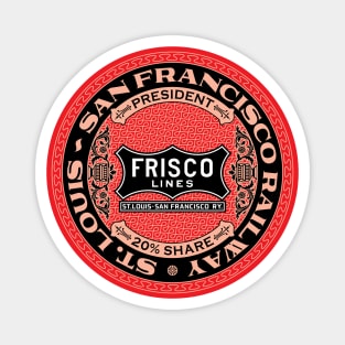 St Louis San Francisco Railway - Frisco Lines (18XX Style) Magnet