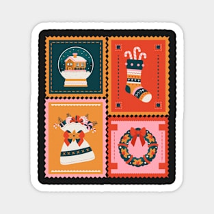 Christmas stamps 3 Magnet