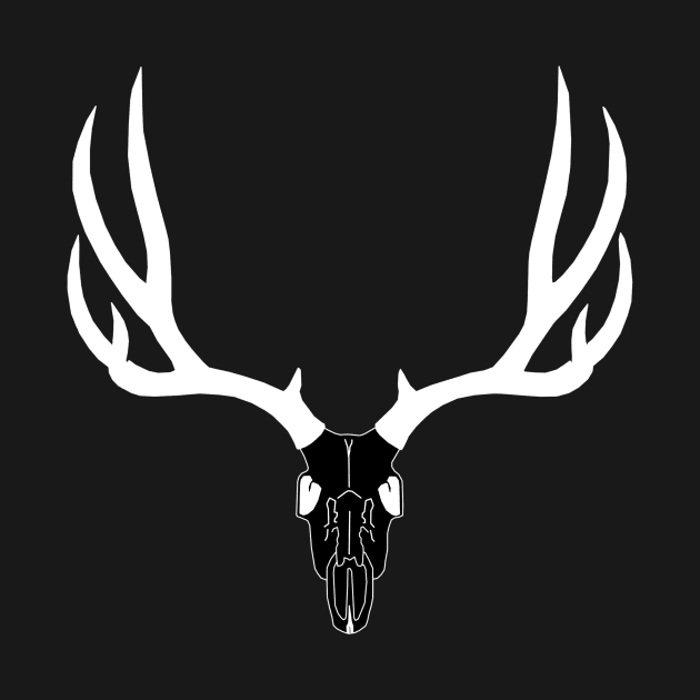 Deer Skull INVERT by edajylix