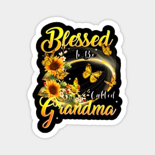 Blessed To Be Called Grandma Sunflower Lovers Grandma Magnet