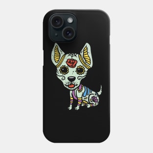 Chihuahua Skull Floral Skeleton Phone Case