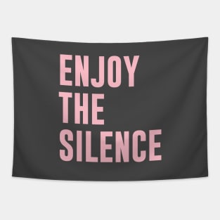 Enjoy The Silence, big, pink Tapestry