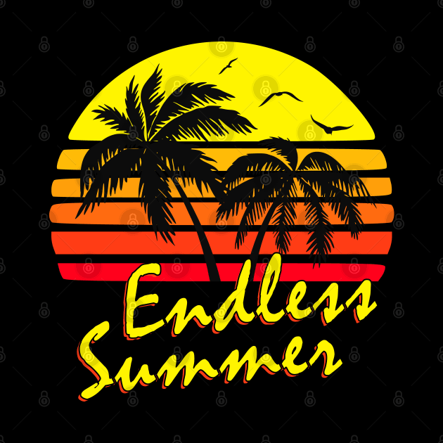Endless Summer Retro Sunset by Nerd_art