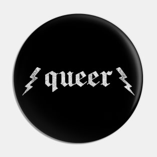 Queer / Original Faded Punksthetic Design Pin