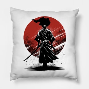 Black Samurai Pillow