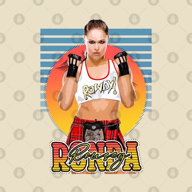 Retro Style Flyer Ronda Rousey by Now and Forever