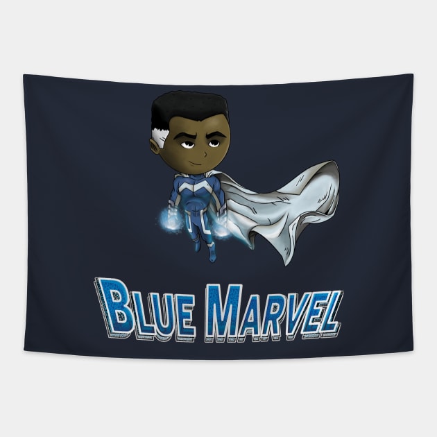 The Blue Marvel Tapestry by Creative Wiz