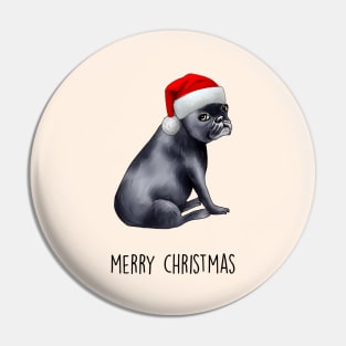 Frenchie Christmas Pin