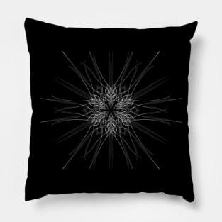 Silver Geometric flower Pillow