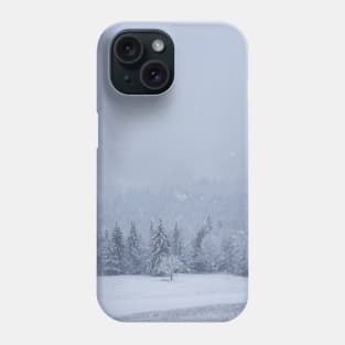 Carpathians Snowfall Phone Case