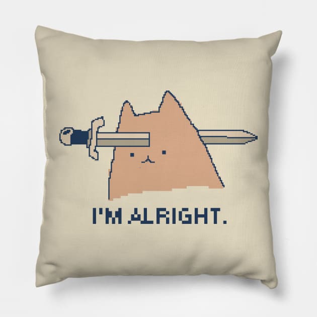 I'm Alright Pillow by pxlboy