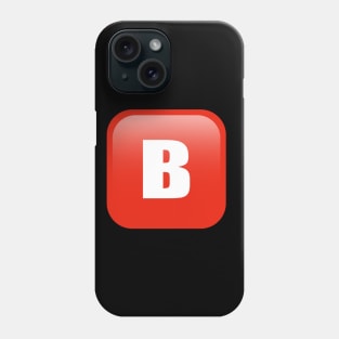 B BUTTON EMOJI Phone Case