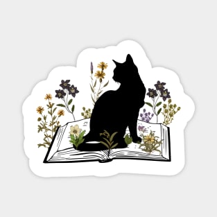 cat black book Magnet