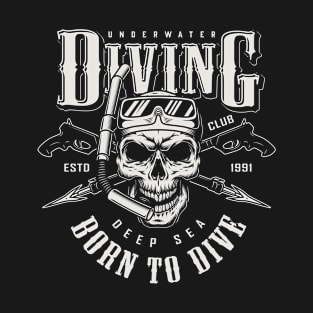 T-shirt Born to dive T-Shirt
