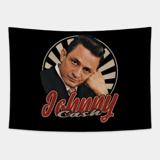 Vintage 80s Johnny Cash Tapestry