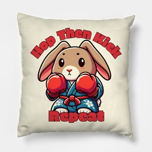 Kickboxing rabbit Pillow