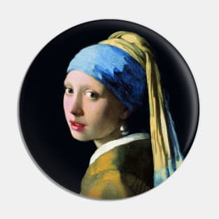 Jan Vermeer Girl With A Pearl Earring Pin