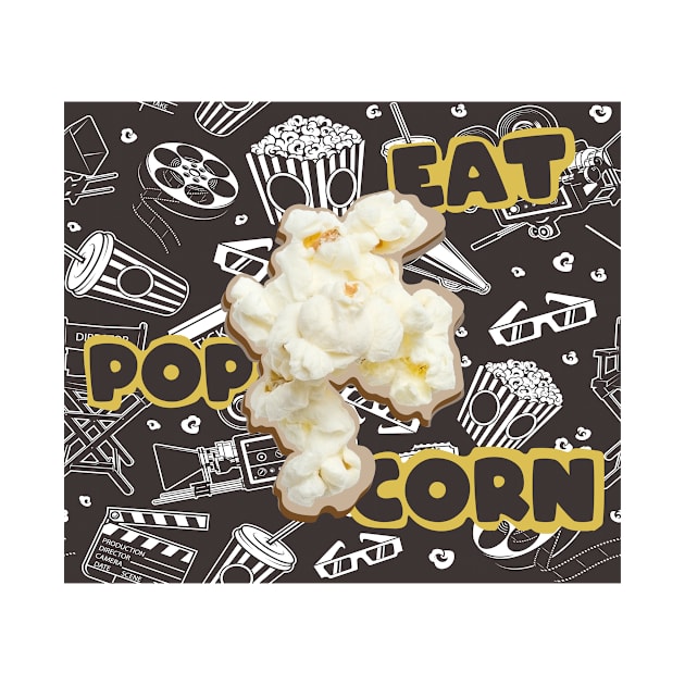 eat popcorn by chobacobra