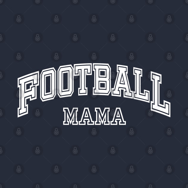 Football Mama College, Retro Football Player Mom by WaBastian