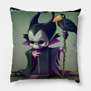 Cupcake Crossbones Maleficent Pillow