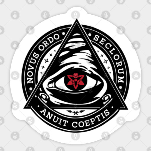 illuminati sasuke s eternal mangekyo sharingan sharingan aufkleber teepublic de teepublic