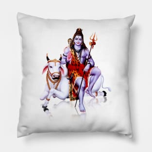 Blessing Of Shiv , lord shiva Pillow