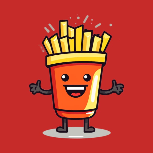 Cute French Fries T-Shirt by nonagobich