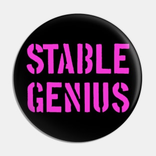 Stable Genius Pin