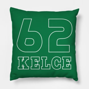 Kelce Jersey - 62 // Typography Design Pillow