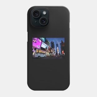 The lights of Times Square at twilight, NYC Phone Case