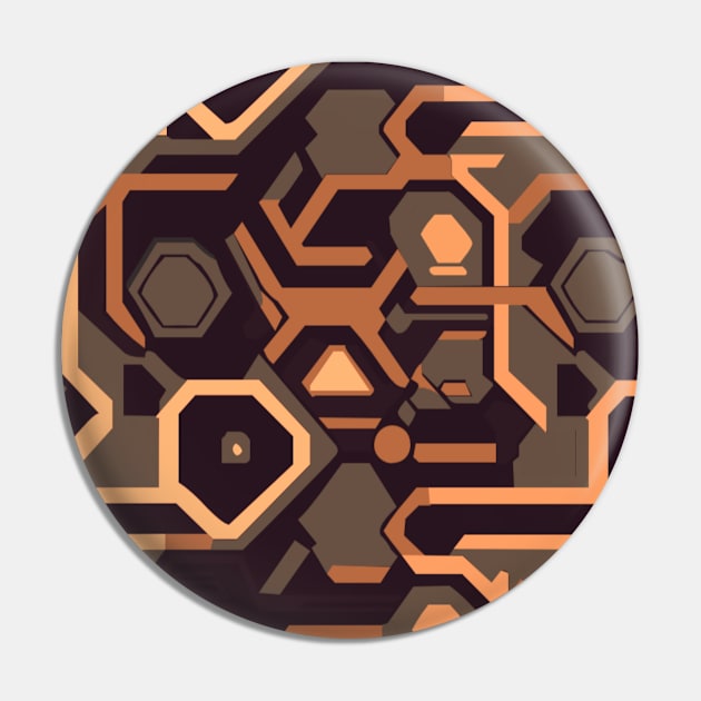 HieroThyme Chronolith C0001-f camouflage Pin by Hierothyme