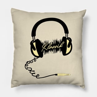 Headphone Audio Wave - Classic Pillow