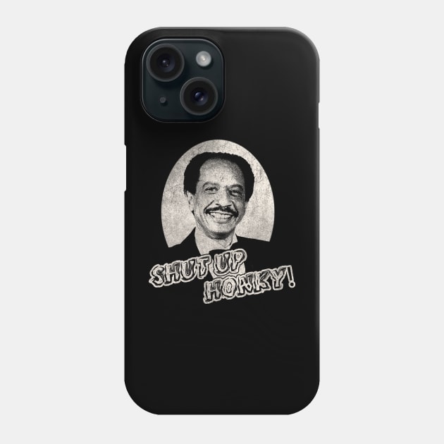 shut up honky // black white design T-Shirt Phone Case by YukieapparelShop