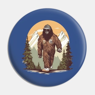 Dope Sasquatch in Nature Pin