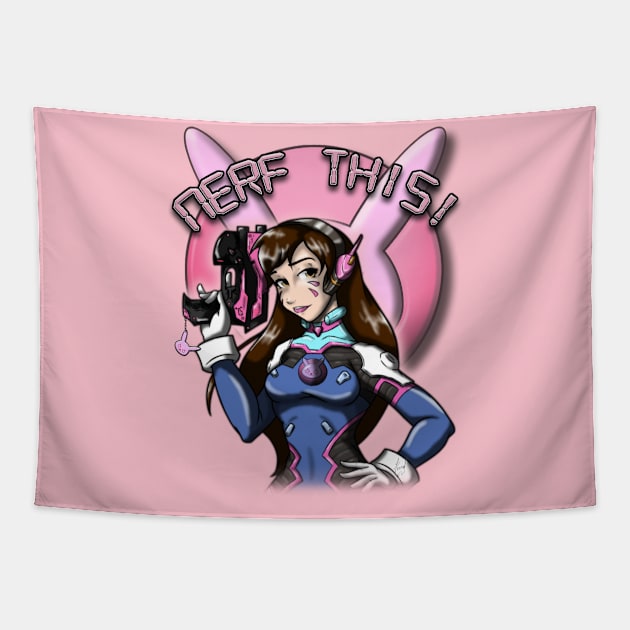 Nerf This Tapestry by EnegDesign