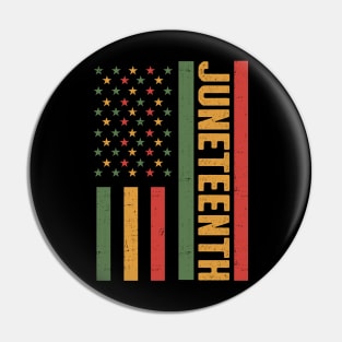 Juneteenth African American Flag Pin