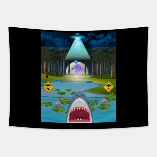 get in loser alien Tapestry